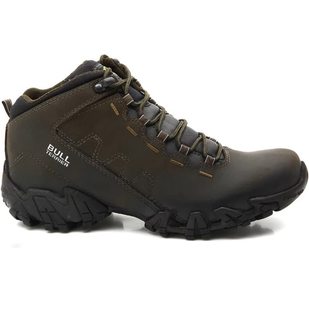 Bota Bull Terrier Masculina Ranger Couro Legítimo Musgo Original