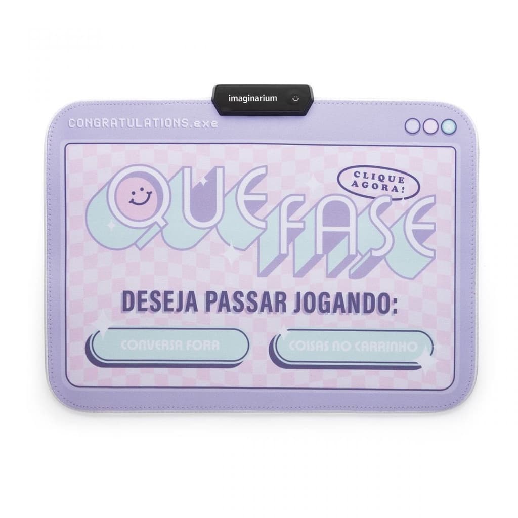 Mousepad com led que fase - Imaginarium