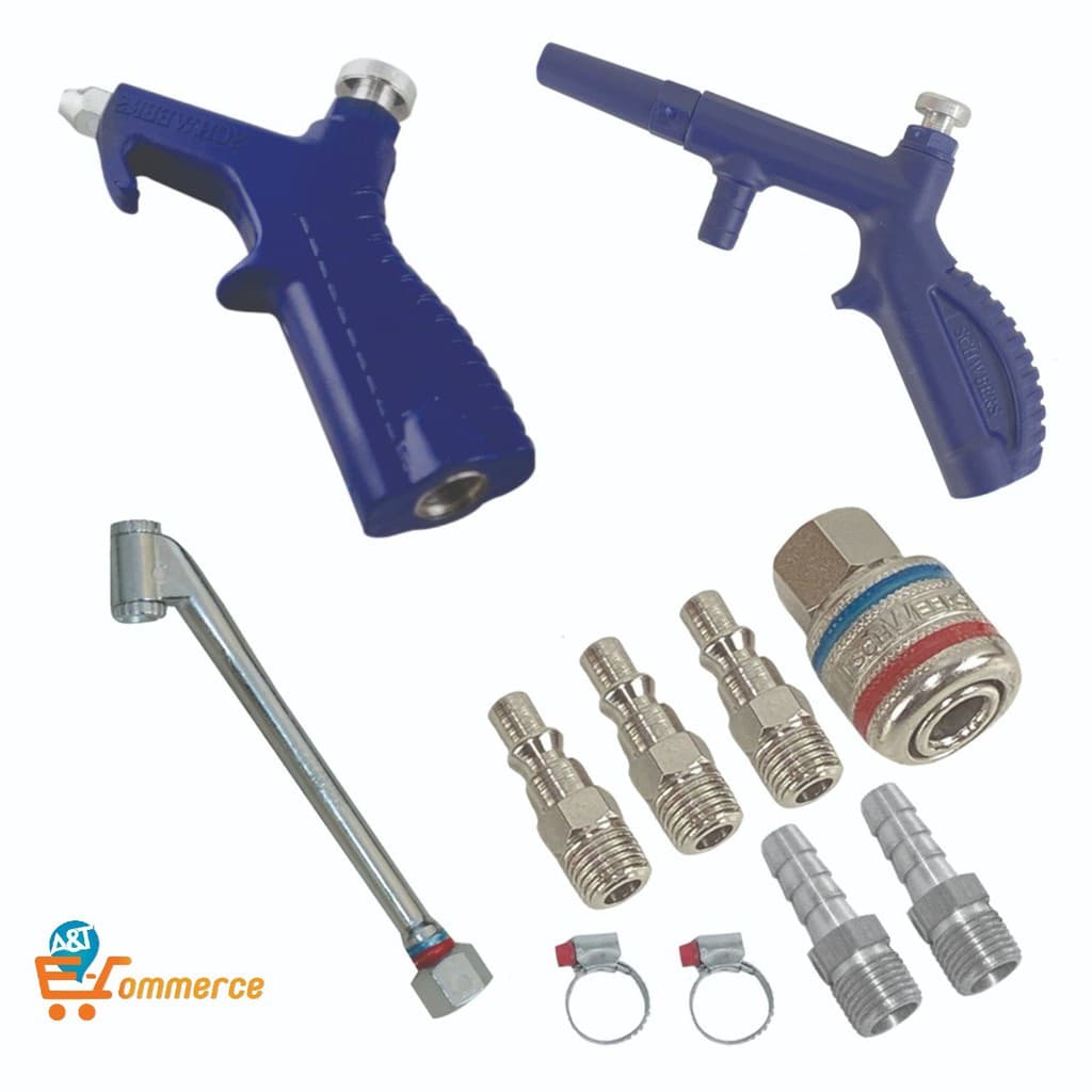 Kit Bico Encher Pneu + Eng. Rápido + Assop. + Pulv. + Pinos