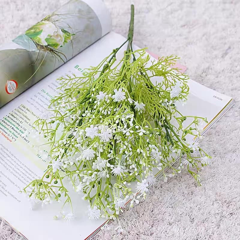 Plantas Gypsophila Artificial Floral Folhagem Decoração Arranjos, Decorar Festas mato e planta verde