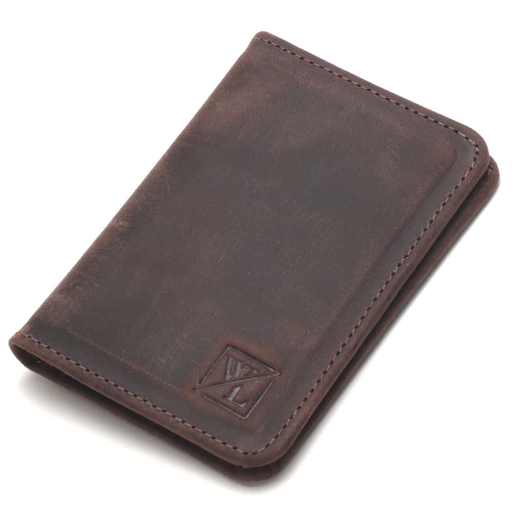 Porta Cartão Masculino De Couro Legítimo Slim Cabe Cnh Carteira Pequena Mini Multiuso Café Caramelo