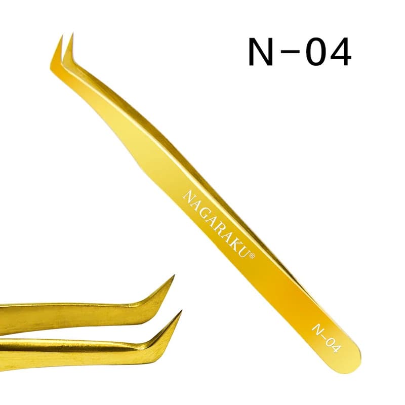 Pinça Nagaraku Extensão De Cílios Curvada Volume Russo N-04