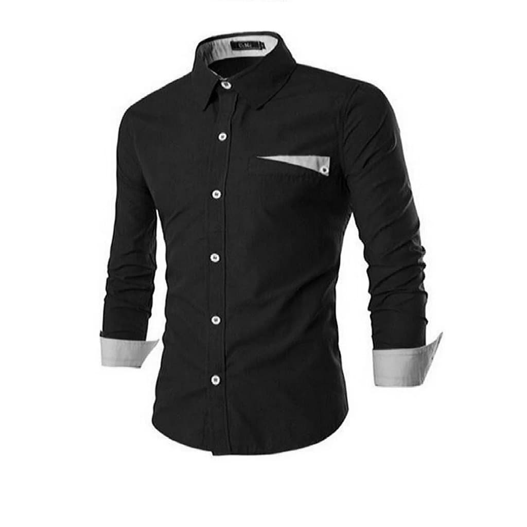 Camisa Social Masculina Slim Fit Manga Longa Lisa Mag Camisaria Original