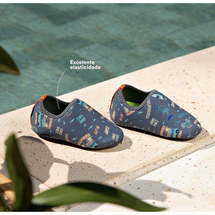 Sapatinho Neoprene Infantil Criança  bebê Antiderrapante promoção
