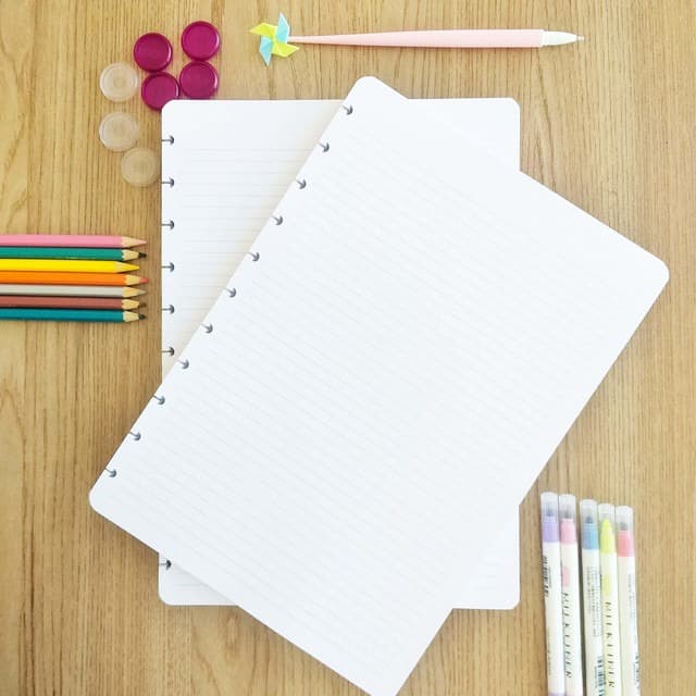 Refil Para Caderno Inteligente de Disco 50 Folhas Pautadas A5 Buendia