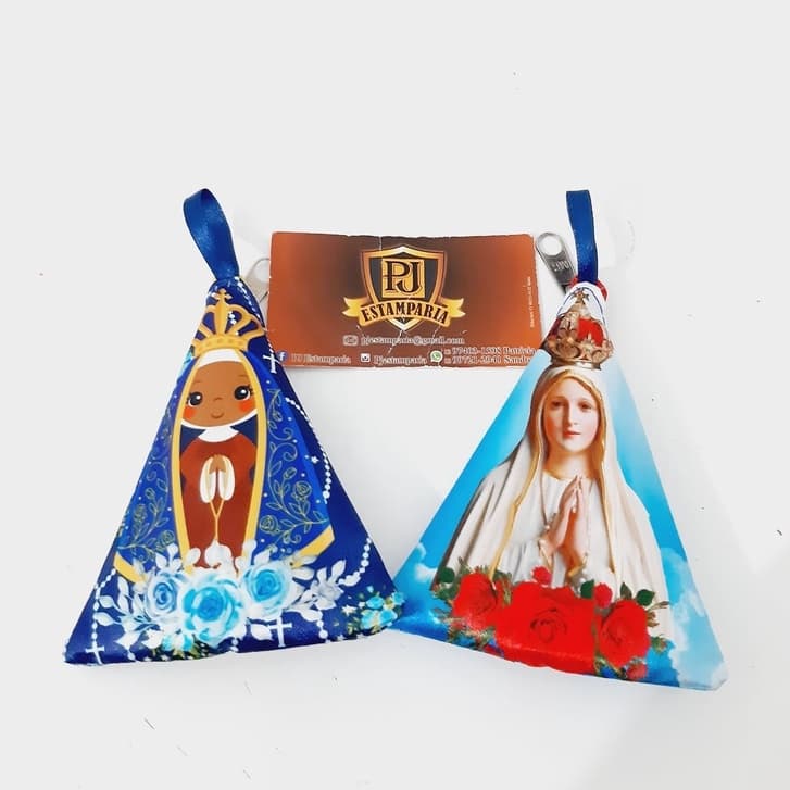 Porta terço com chaveiro com pérola e Tassel (não vai o terço de madeira)