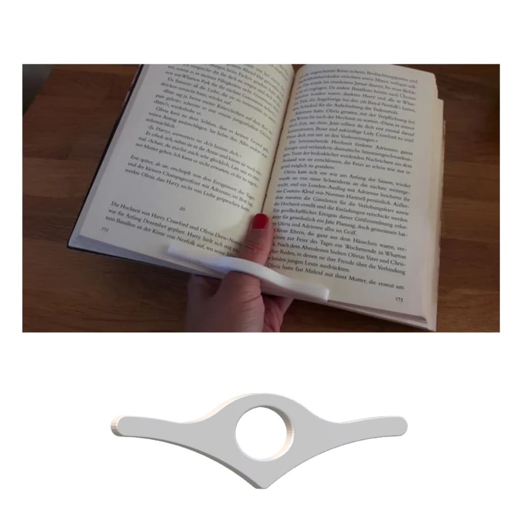 Apoio Suporte Segurar Livro Leitura Separador Páginas