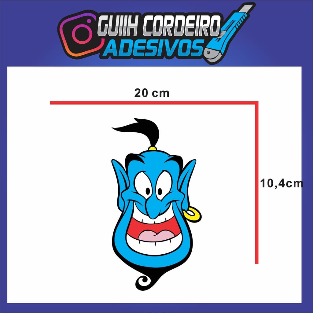 Adesivo Gênio Aladdin
