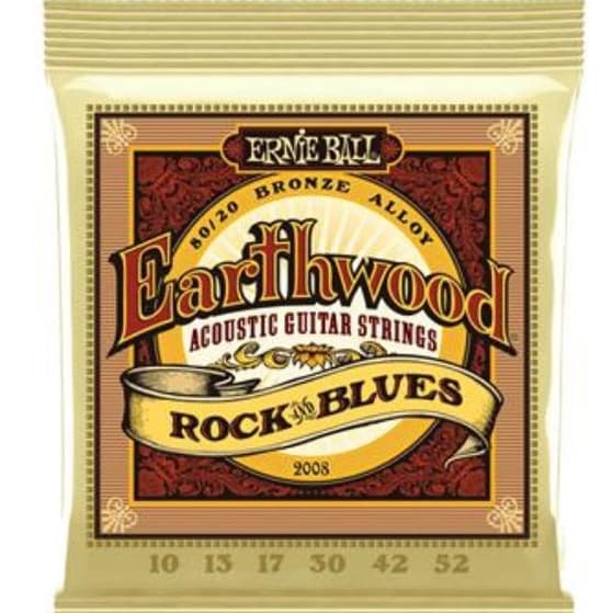 Encordoamento Cordas Ernie Ball Earthwood Violão Aço 010
