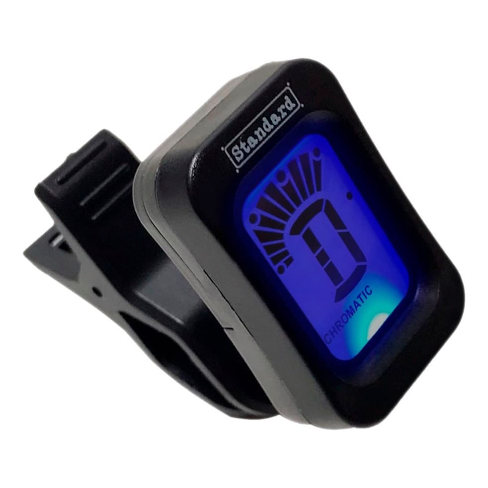 Afinador Digital Cromatico Clip Violao Viola Guitarra Cavaco