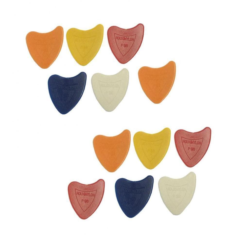 Palhetas Violao Nylon Rouxinol - 12 unidades 0,50mm e 0,75mm