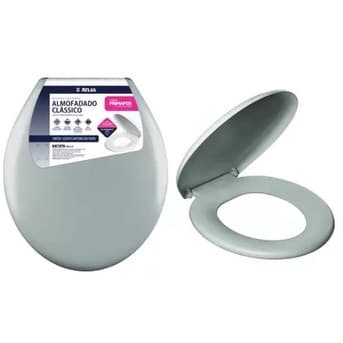 Assento Tampa Vaso Sanitário Almofadado Atlas Primafer Oval Cores