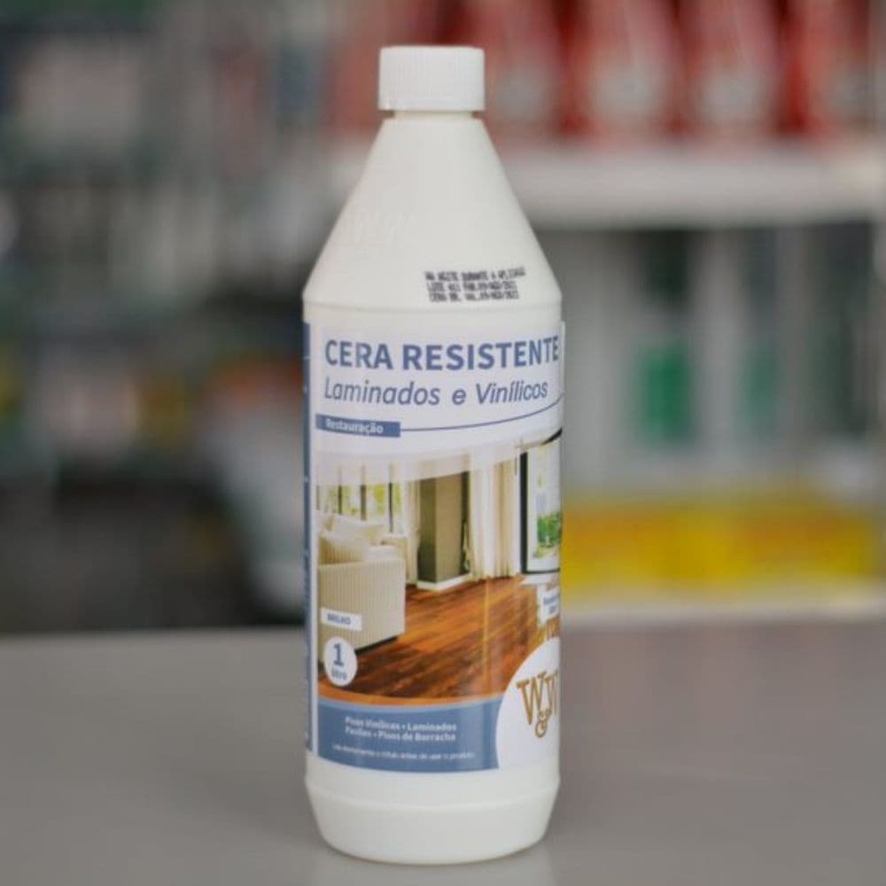 Kit Cera Para Laminados Vinílicos Paviflex Sem Bona Brilhante Resultado Imediato 1L W&W + Aplicador