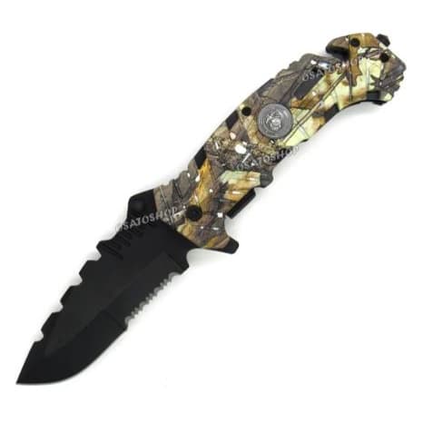 Canivete Dobrável Ballistic Us Marines Camuflado - C/ Nfe