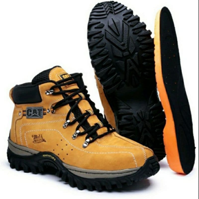 Coturno Cartepillar Adventure Bota Couro Ecológico Com Palmilha Gel Oferta