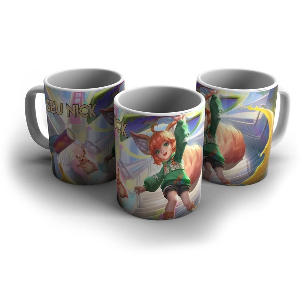 Caneca Nana Furacãozinho Mobile Legends - Com seu Nick