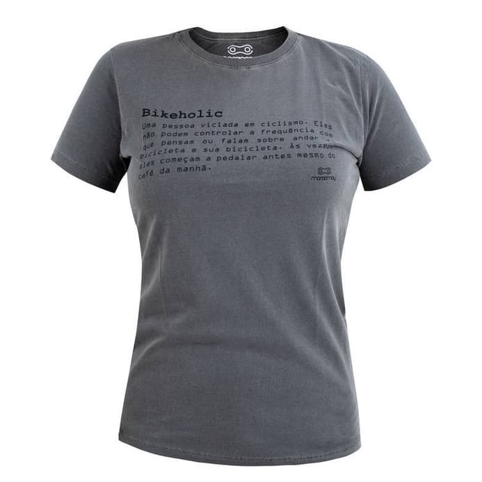 Camiseta Casual Feminina Marcio May Bikeholic Ciclismo