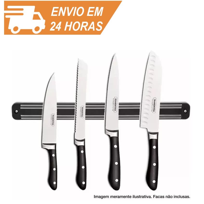 Barra Magnética 50 Cm Imã Facas Ferramentas