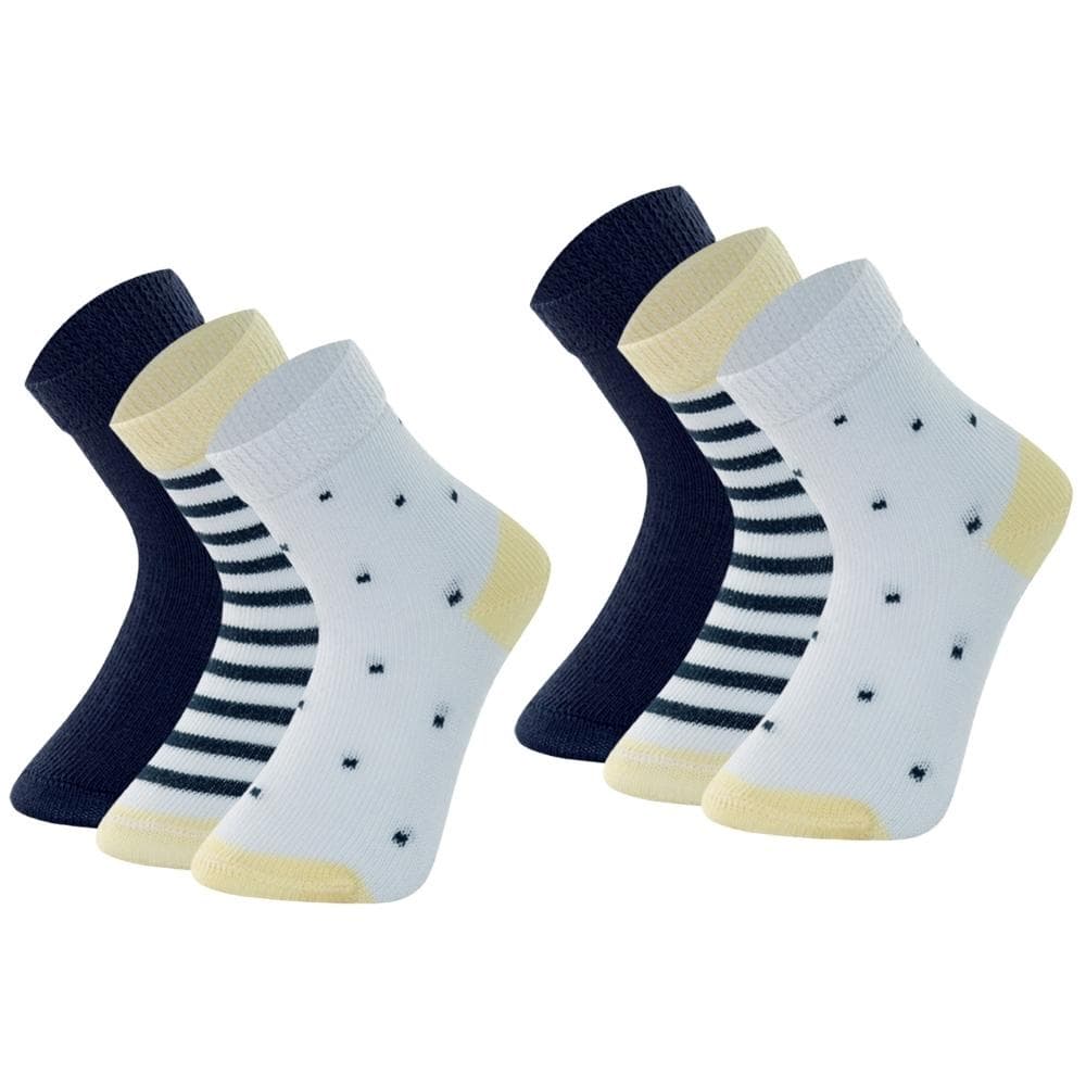 Kit Com 6 Pares Meias Mash Baby Cano Medio Infantil Algodao Original Kids