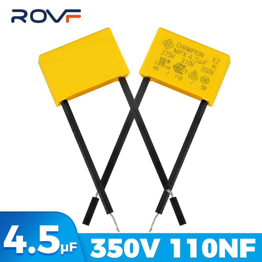 ROVF X2 Capacitor De Segurança Série AC 0.1UF/275V 4.5UF/350V Para Não Neutro Wifi Interruptor De Toque Parede