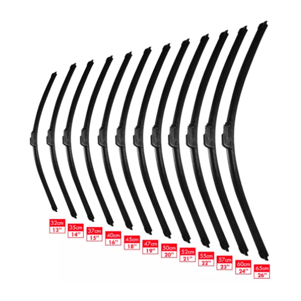 Palheta Limpador de Parabrisa Para Carro Gancho Dianteiras Paleta Vidro Chuva Silicone Universal