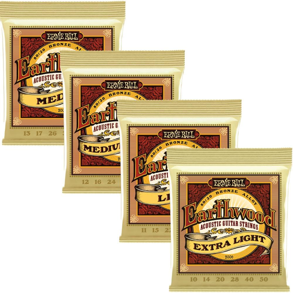Encordoamento Aço Violao 10 11 12 13 Earthwood 80/20 Bronze Original Ernie Ball