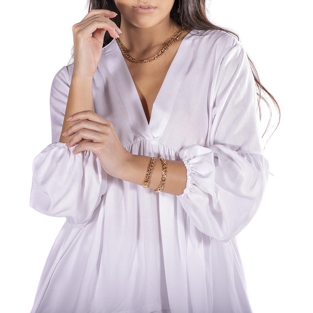Conjunto Kit Feminino Bata Manga Balonê + Short Verão recorte lateral super promoção de verão