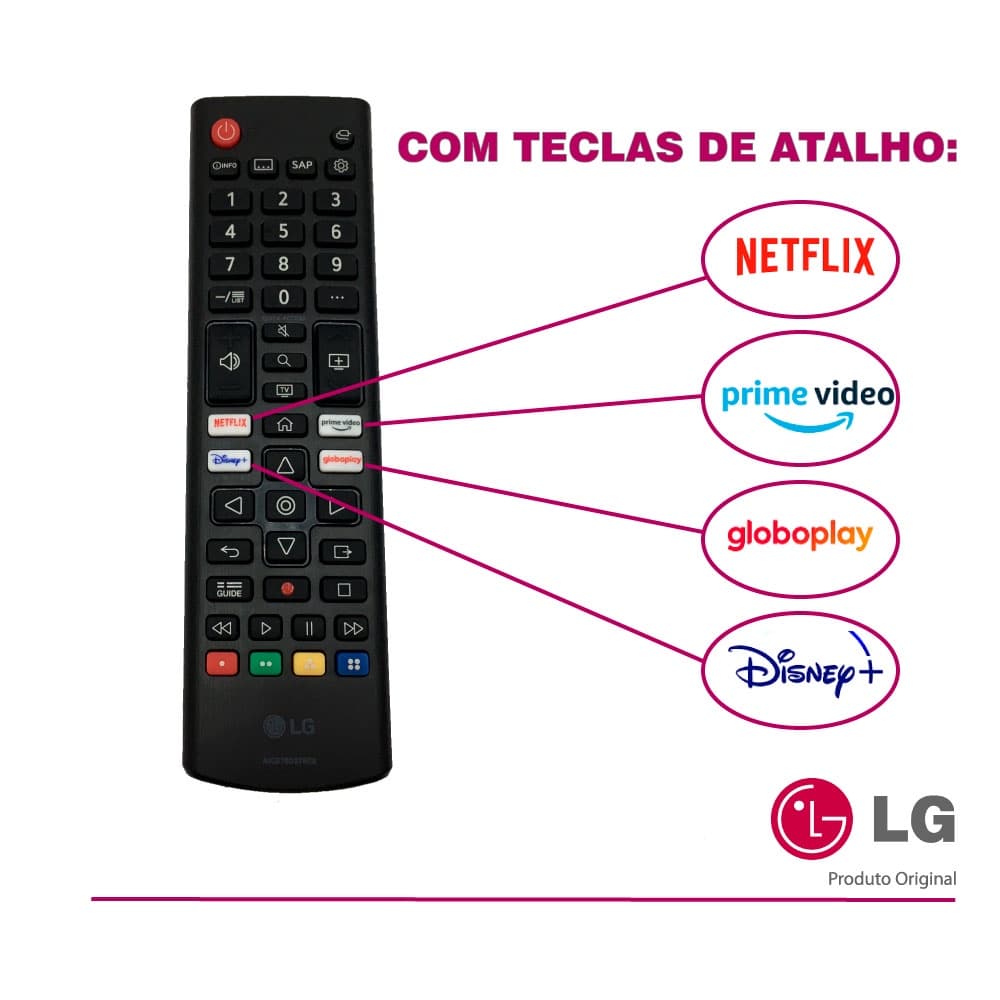 Controle Remoto Universal Para TV LG AKB76037602 original