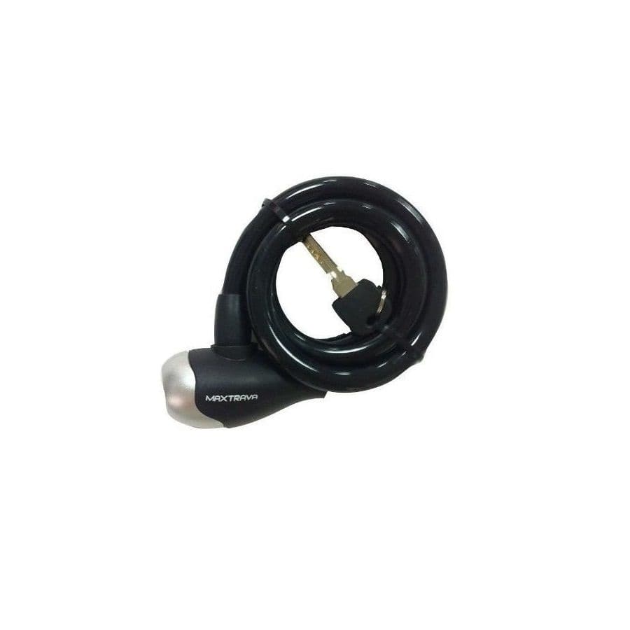 Cadeado bicicleta bike moto cabo de aço com chave Max Trava 12 mm x 1000 mm