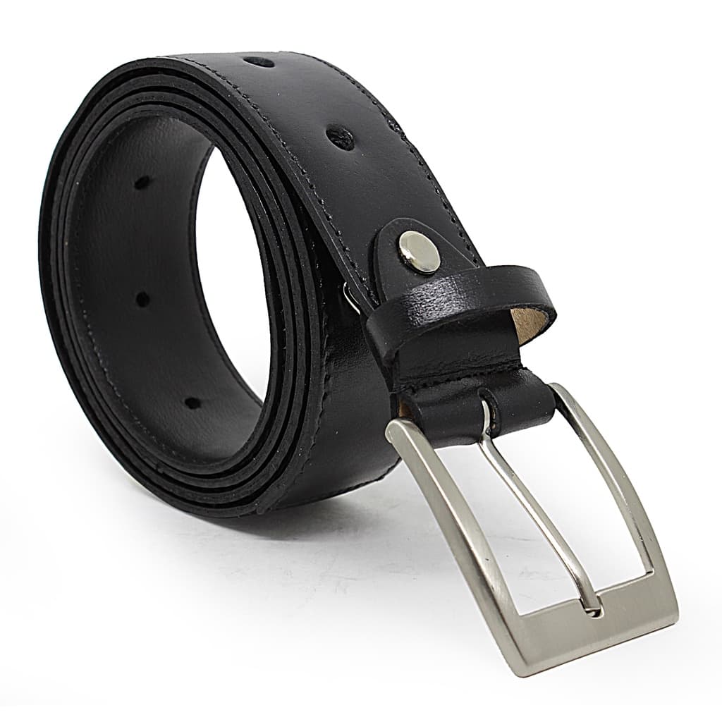 Cinto Social Casual Masculino Couro Legítimo Preto e Café Fosco Tradicional 3,5 cm 35mm largura Lançamento P M G GG