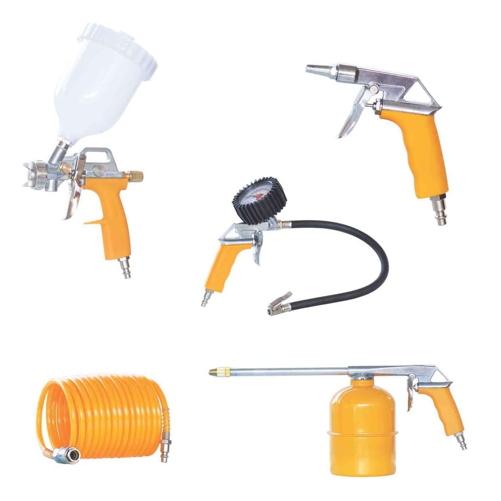 Kit Pistola De Pintura E Acessórios Chiaperini Para Compressor Com 5 Itens