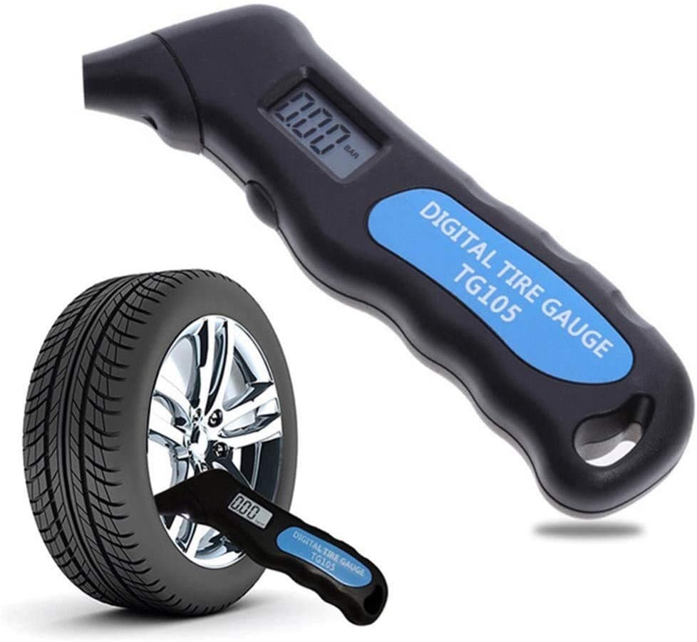 Calibrador Medidor Digital Pressao Pneus Carro Moto Caminhao