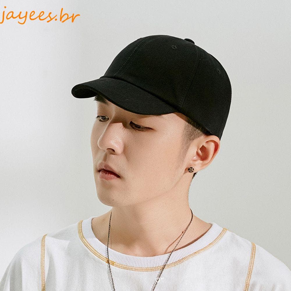 JAYEES Aba Curta Bonés De Beisebol Maré Homens Simples Estilo Coreano Caps Snapback Algodão Unisex Hip Hop Mulheres