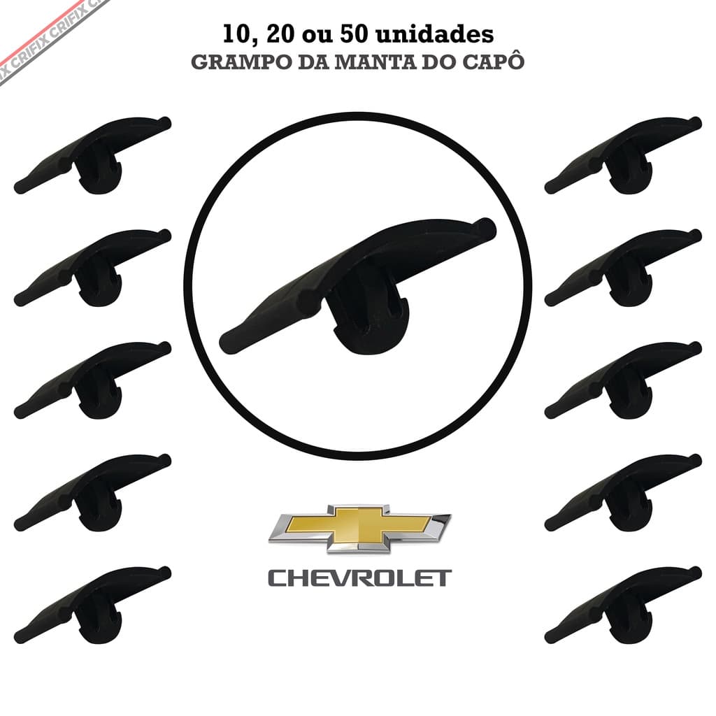 10, 20 ou 50 Grampos Presilhas Da Manta Do Capô Chevrolet Astra Calibra Corsa Monza Omega Vectra