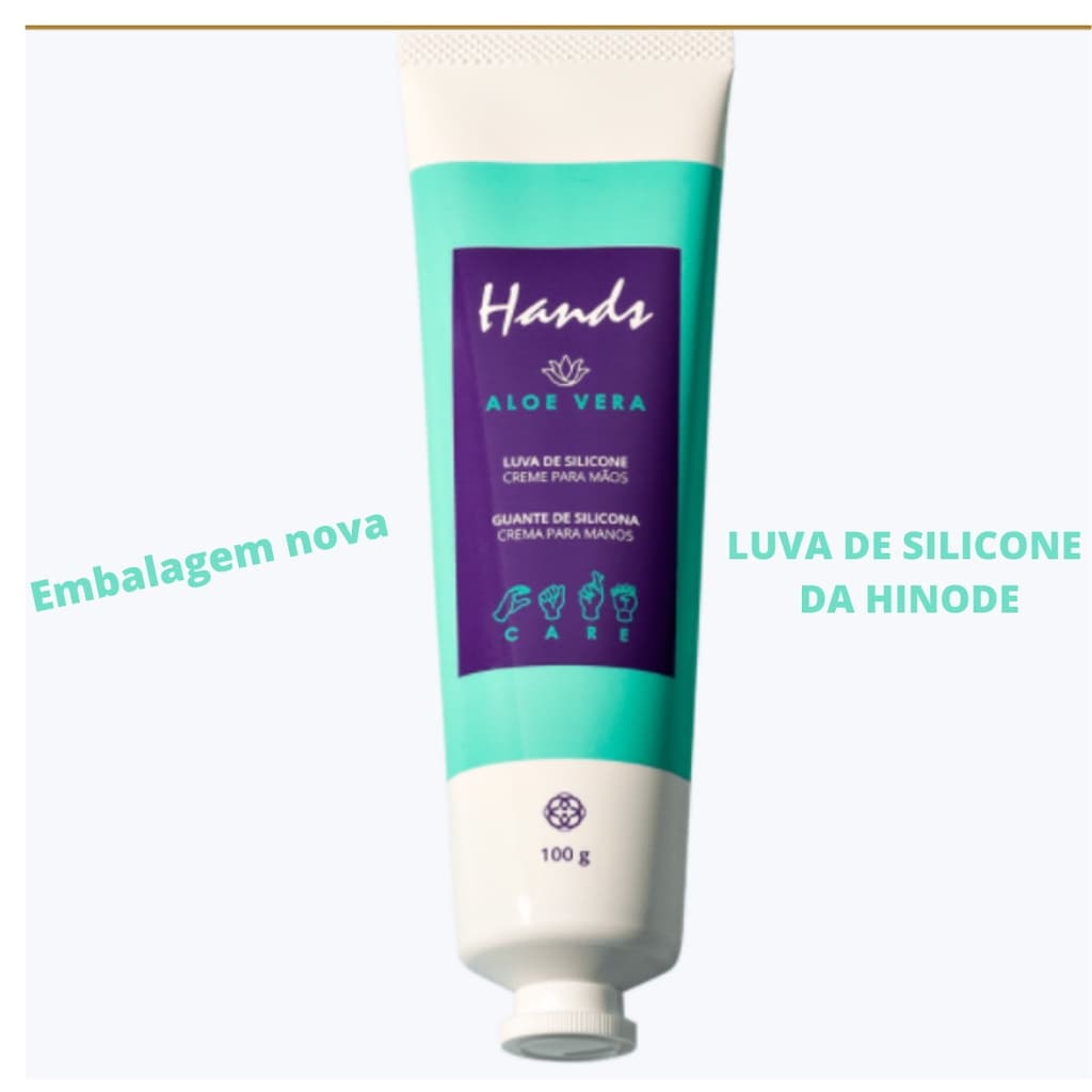 Luva Silicone Hinode Hands Para as Mãos 100g Hidratante