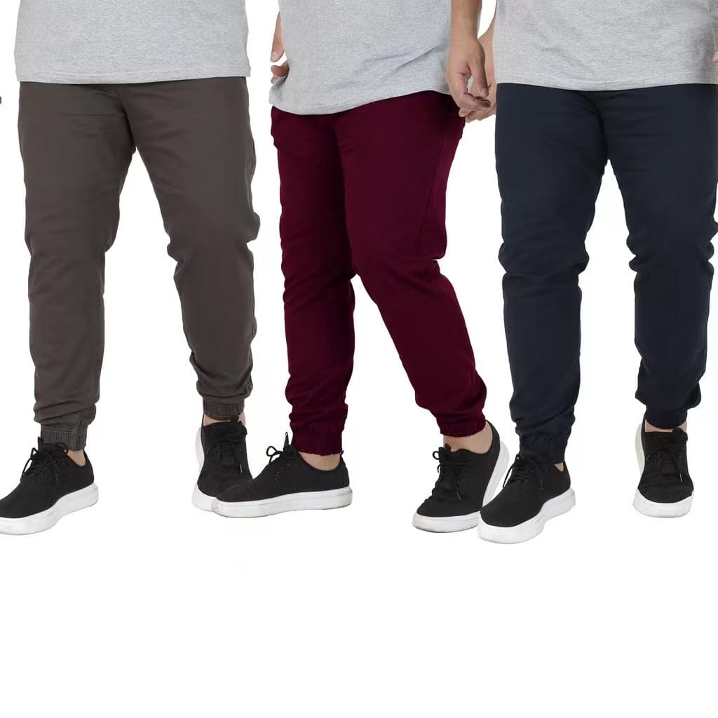 masculinas/feminina calÇas sarja jogger plus size extra grande  g1 g2 g3 g4 colorido