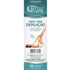 Papel Depilatório Novo Visual C/ 50 Folhas TNT