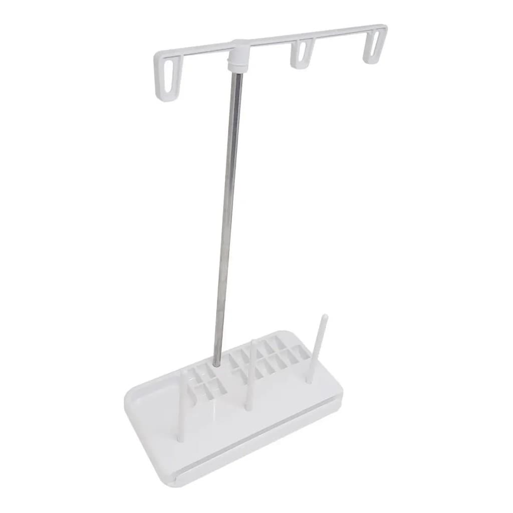 Porta Fio Suporte Para Máquina Doméstica Para Linhas Costura Branco Rosa