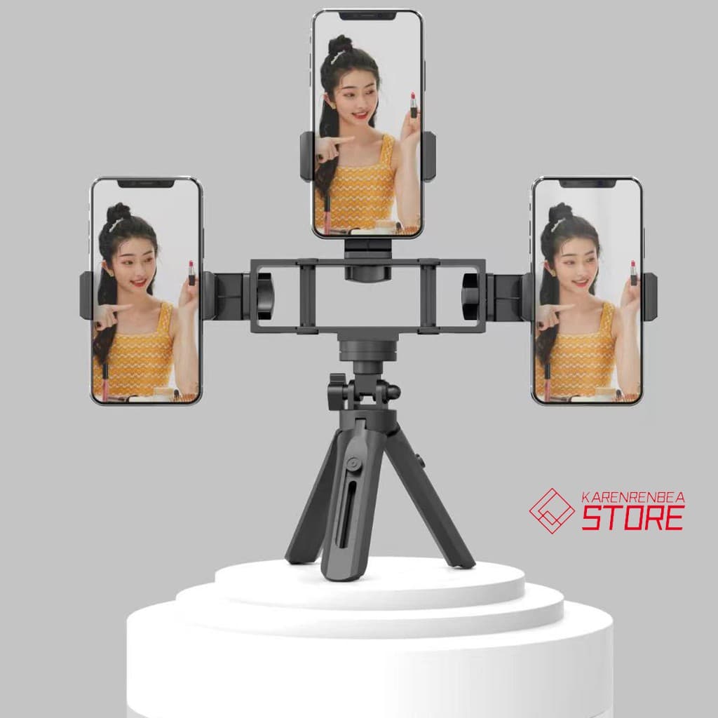 Suporte Tripé Apoio Celular Smartphone Mesa Portátil  /Três Posições