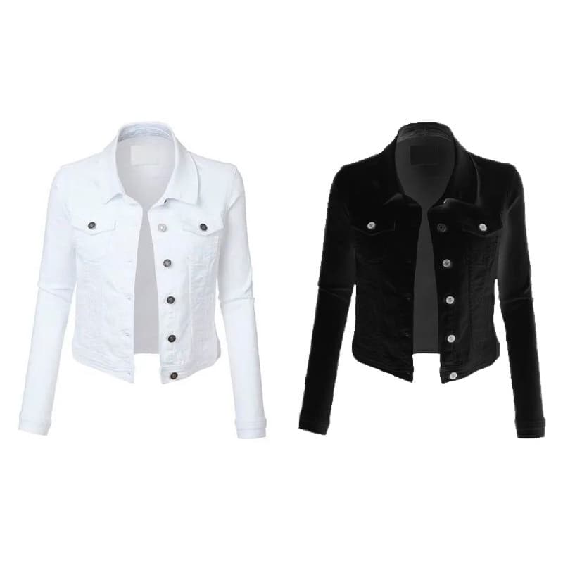 Jaqueta jeans moda feminina.