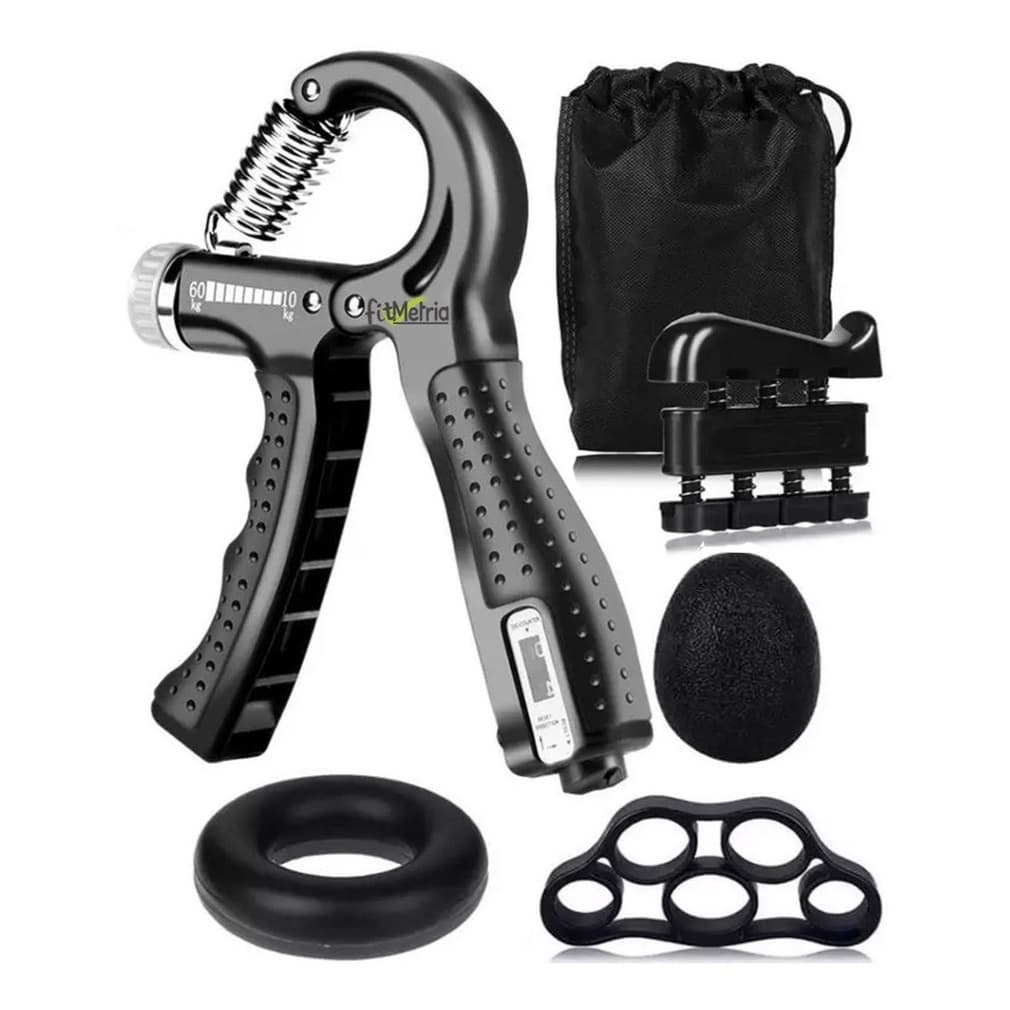 Kit Hand Grip mola Fortalecimento Antebraço Mãos Dedos flexor Punho Fisioterapia Fitmetria
