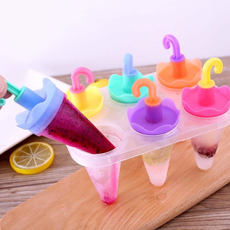 Fabrica Sorvetinho Picolé 6 Forminha Picoleira Infantil