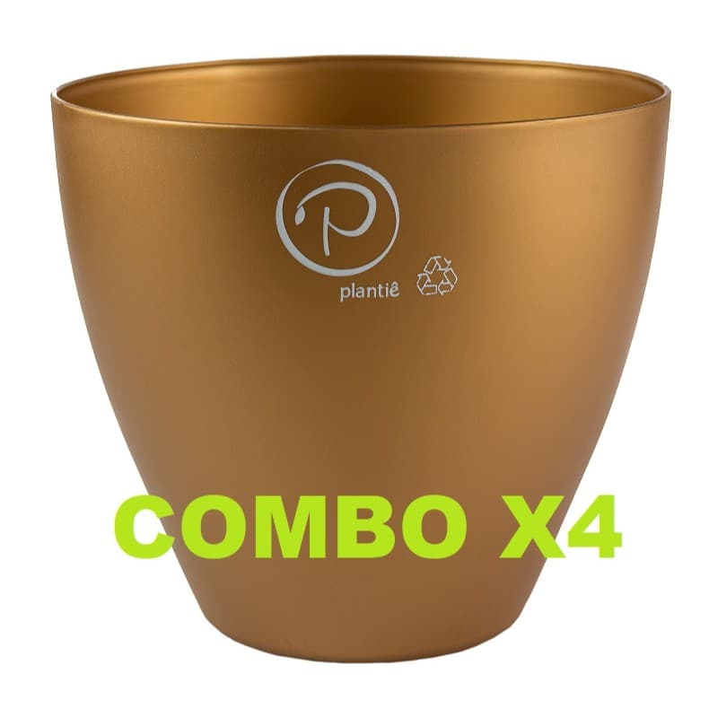 kit 4 Vaso Cachepot Decorativo Plantiê Decoração Horta