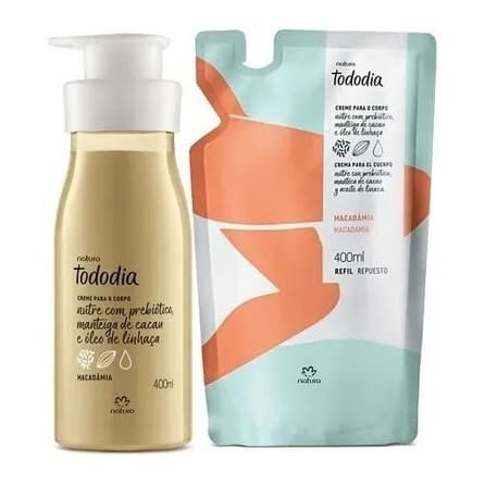 Hidratante Natura Macadâmia Corporal Tododia - 400ml + Refil