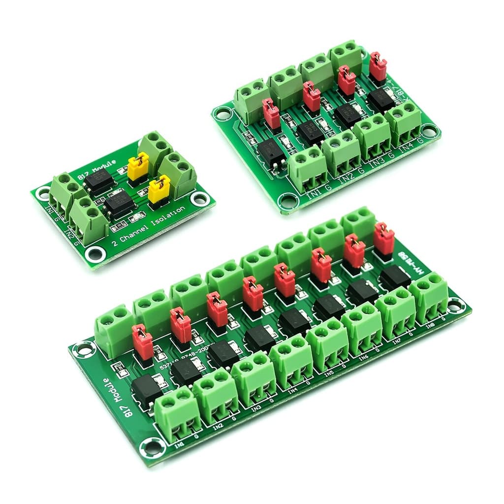 PC817 2 4 8 Canais Optoacoplador Placa De Isolamento Módulo Adaptador Conversor De Tensão 3.6-30V Driver Isolado Fotoelé