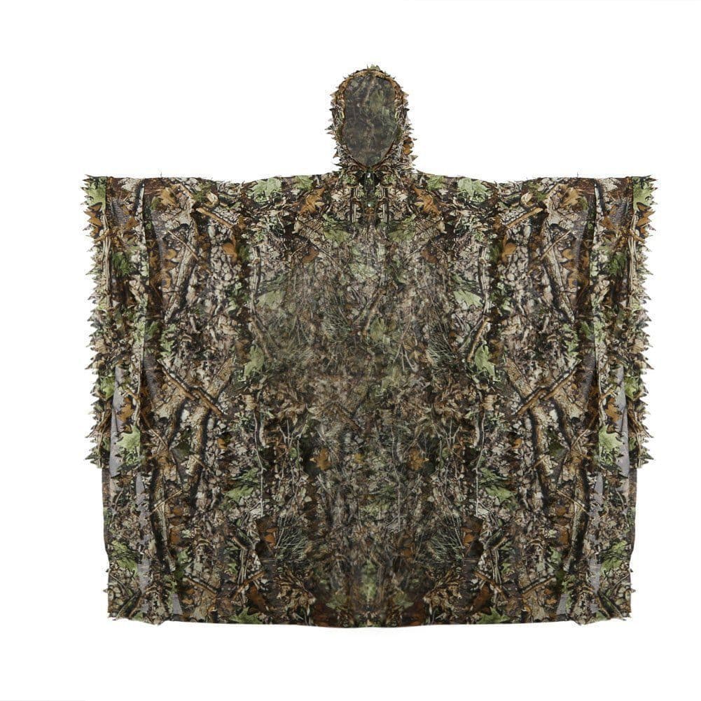 Folhas 3D Roupas Selva Poncho Manto