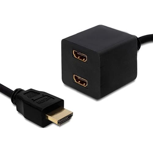 Cabo Hdmi Divisor Y 1 Macho Para 2 Fêmea 30cm 1080p