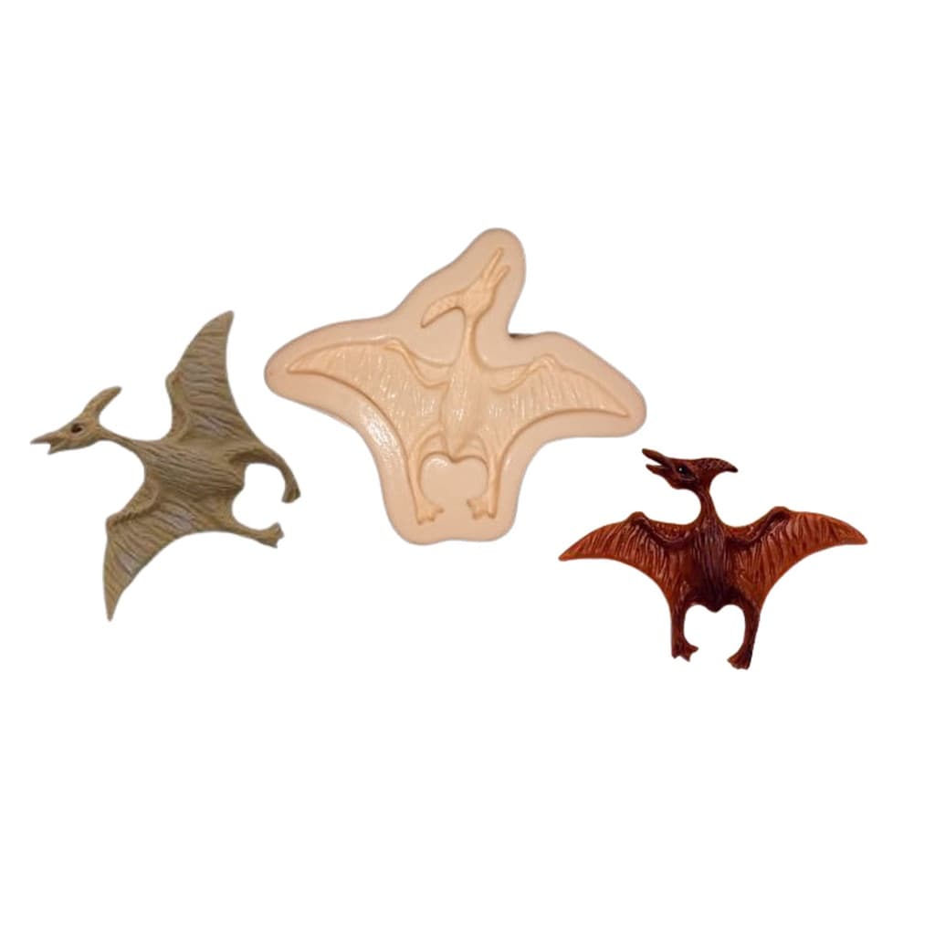 Molde de silicone Pterossauros Dinossauro - Biscuit, Resina, Pastas e etc... (B 474)