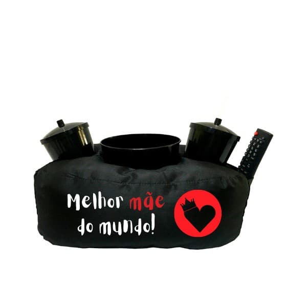 Almofada Porta Pipoca Melhor Mãe do Mundo
