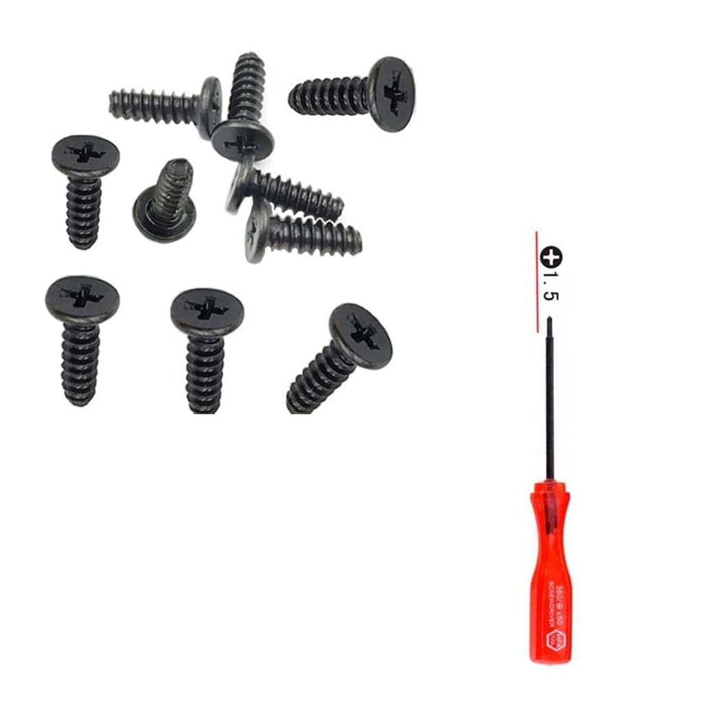 Kit 10 Parafusos Controle PS5 PS4 PS3 PS2 + Chave Philips